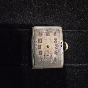 VINTAGE MENS SWISS MADE WRIST WATCH,M.O.P DIAL Engraved "Tenny Sprague" Sep 1939